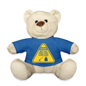 Avertissement : On peut passer par-dessus les houes et les sacs de poussière dans le jardin - Nounours - bleu roi - Devant