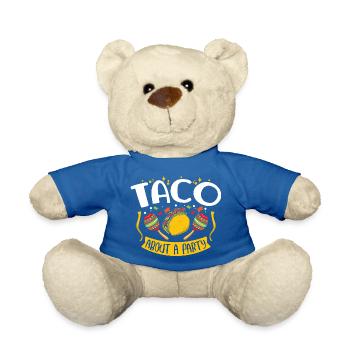 Tacos à propos d’une fête Tacos - Nounours - bleu roi - Devant