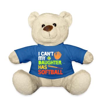Softball Mom Softball Mom - Teddy Bear - royal blue - Front