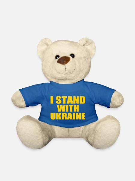 I stand with ukraine - Teddy - Königsblau