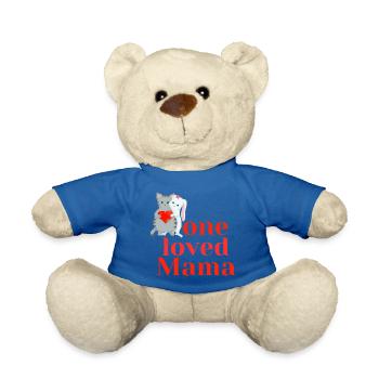 one loved Mama - Teddy - Königsblau - Vorne