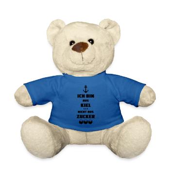 Ich bin aus Kiel nicht aus Zucker Regen Anker - Teddy - Königsblau - Vorne