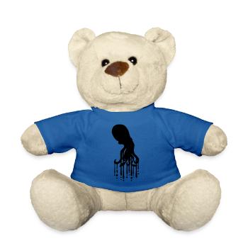 Tentacle Octopus Ink Drop Graffiti Spray Cool - Teddy Bear - royal blue - Front