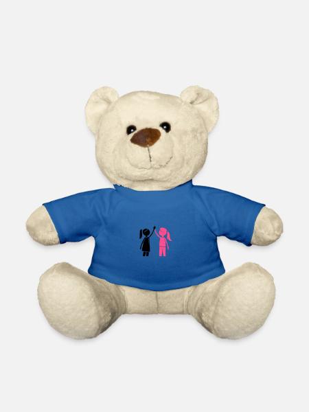 Freundschaft Mädchen Beste Freundin - Teddy - Königsblau