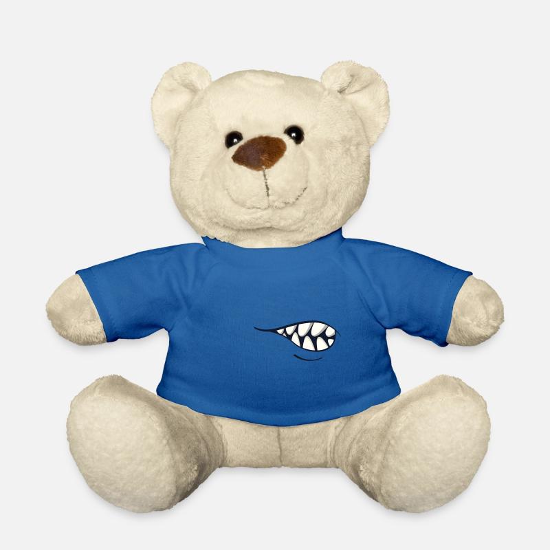 Abbildung Celka Mund Grimasse grr v1 - Teddy - Königsblau