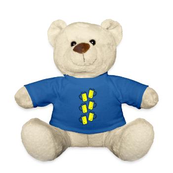 Chope de bière symbole de bière - Nounours - bleu roi - Devant