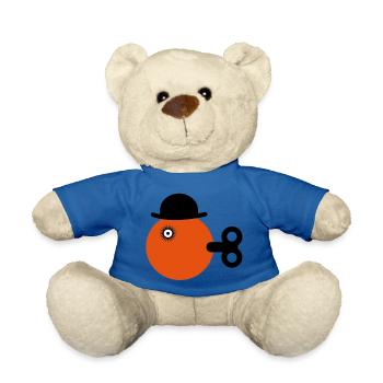 orange clockwise - Teddy Bear - royal blue - Front