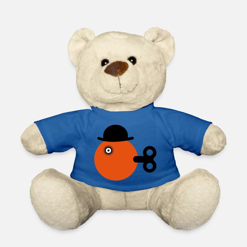 orange clockwise - Teddy Bear - royal blue