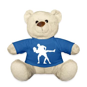 couple - Nounours - bleu roi - Devant