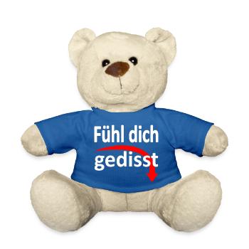 Fühl dich gedisst - Version 3 - Teddy - Königsblau - Vorne