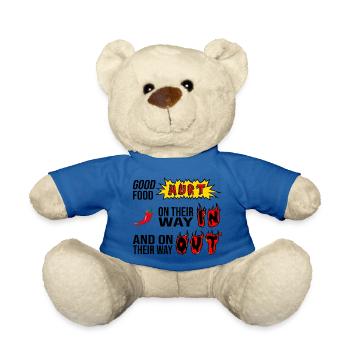 Gutes Essen tut weh - Teddy - Königsblau - Vorne