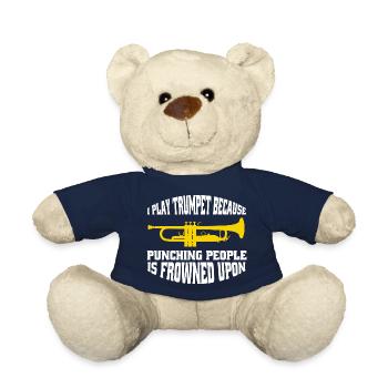 Trompete Spruch Musik lustiger Instrument Musiker - Teddy - French Navy - Vorne