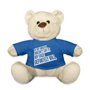 my face definitely will - Teddy - Königsblau - Vorne
