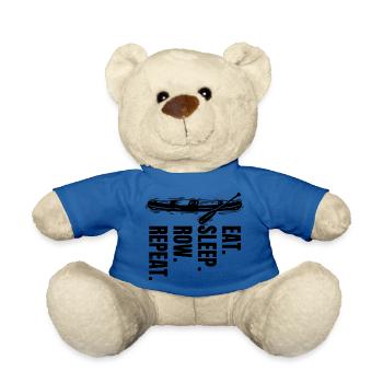 Ruderer lustige Ruderin Rudern Spruch Ruderverein - Teddy - Königsblau - Vorne