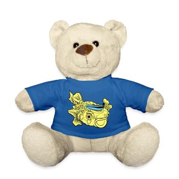 Hedgehog Fish Puffer Fish Cleaner Wlabse - Nounours - bleu roi - Devant
