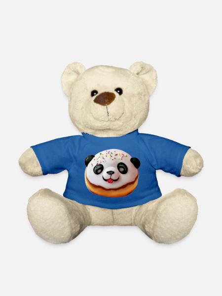 Bébé Panda Donut - Nounours - bleu roi