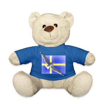 Schweden Möwe Sverige - Teddy - Königsblau - Vorne