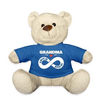 Grand-mère Toujours allumée Jamais hors de la famille Mamie Amour - Nounours - bleu roi - Devant