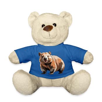 Wombat - Cute Animal Design - Teddy - Königsblau - Vorne
