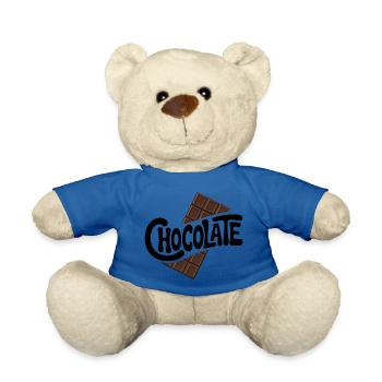 Chocolate - Cool Sweets Logo - Teddy Bear - royal blue - Front