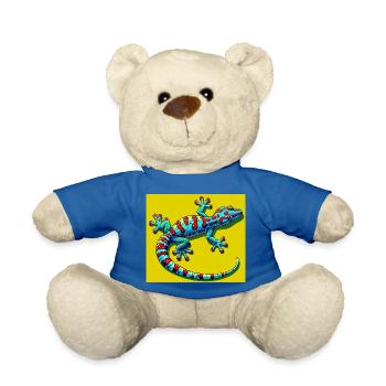 Gecko - Teddy Bear - royal blue - Front