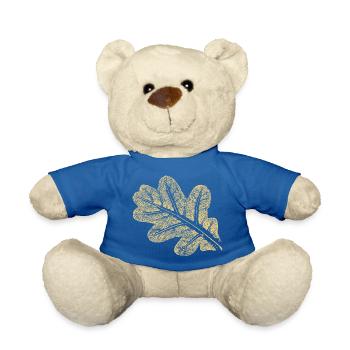 Blatt - Eiche / Botanik & Natur  - Teddy - Königsblau - Vorne