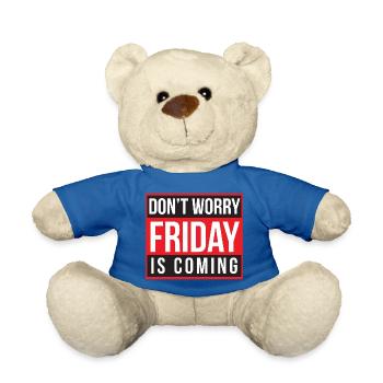 Keine Sorge, Freitag steht vor der Tür - Teddy - Königsblau - Vorne