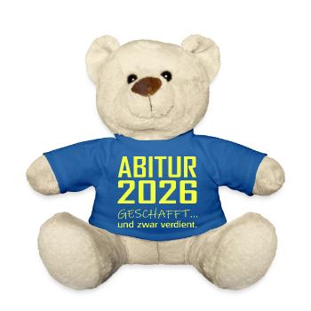 Abitur 2026 Geschafft - Teddy - Königsblau - Vorne