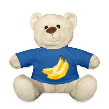 Bananes géométriques – Motif de fruits moderne - Nounours - bleu roi - Devant