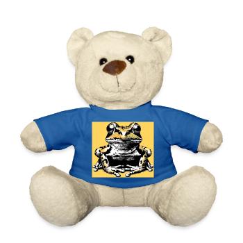 frog - Teddy Bear - royal blue - Front