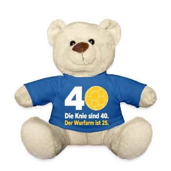 40. Geburtstag Handball – Wurfarm ist erst 25 - Teddy - Königsblau - Vorne