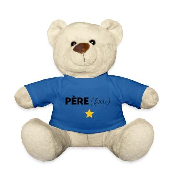 Père papa perfection - Nounours - bleu roi - Devant