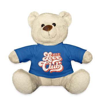 SELF LOVE CLUB GROOVY 70s TYPO - Nounours - bleu roi - Devant