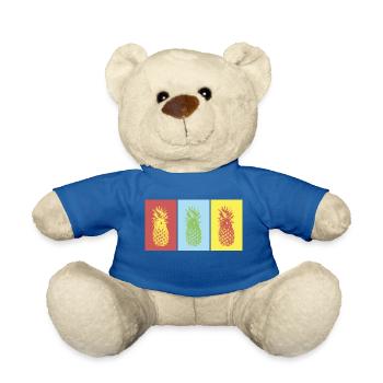 pineapple - Teddy Bear - royal blue - Front