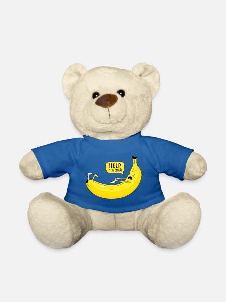 Banana and sock - Teddy Bear - royal blue