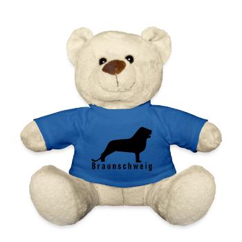 Braunschweiger Löwe [black] - Teddy - Königsblau - Vorne