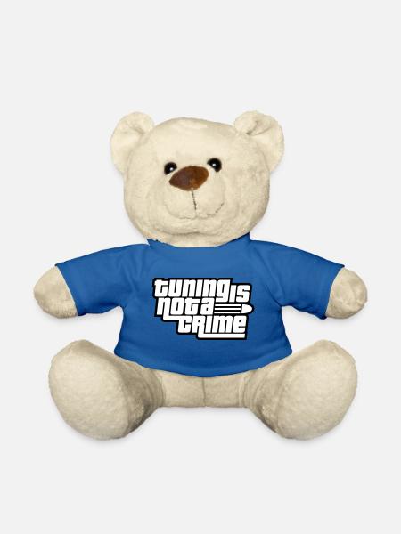 Tuning is not a Crime (Colors changeable) - Teddy Bear - royal blue
