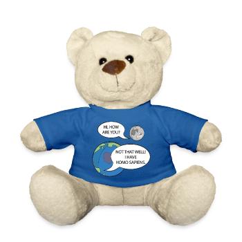 Earth - Homosapiens - Teddy Bear - royal blue - Front