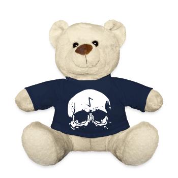 Rune de crâne - Walhalla - Odin - Viking - Nounours - bleu marine - Devant
