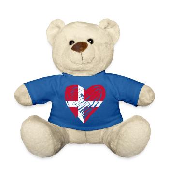Danemark Coeur - Nounours - bleu roi - Devant