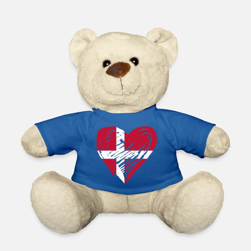 Danemark Coeur - Nounours - bleu roi