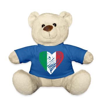 Italien Herz - Teddy - Königsblau - Vorne