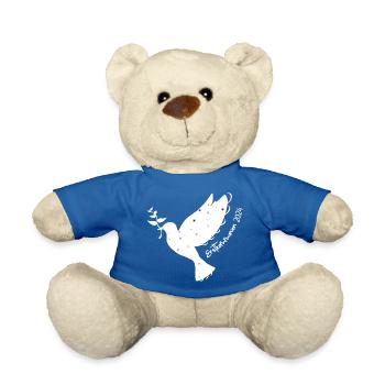 Erstkommunion 2024 1. Heilige Kommunion Taube - Teddy - Königsblau - Vorne