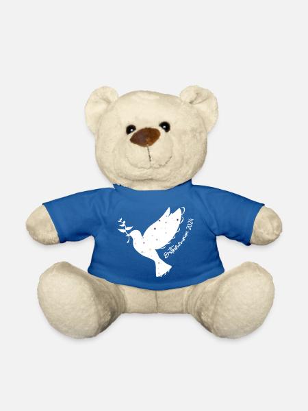 Erstkommunion 2024 1. Heilige Kommunion Taube - Teddy - Königsblau