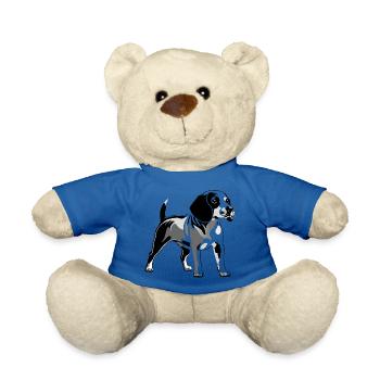 Beagle - Conception de chien de compagnie - Nounours - bleu roi - Devant