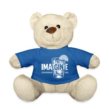 Imagine: Perfect gift idea! - Teddy Bear - royal blue - Front