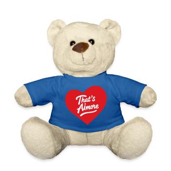 « C’est Aimore » jeu de mots avec cœur - Nounours - bleu roi - Devant