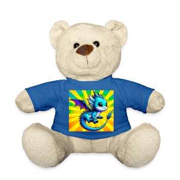 Drache - Teddy - Königsblau - Vorne