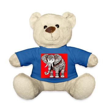 Elefant - Teddy - Königsblau - Vorne