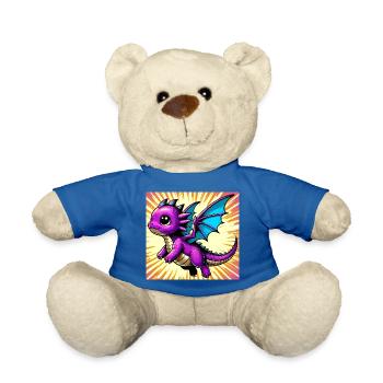 Drache - Teddy - Königsblau - Vorne